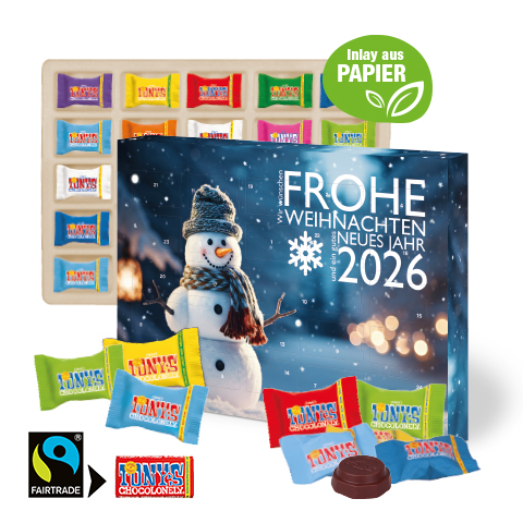 Adventskalender mit Tony's Schokolade
