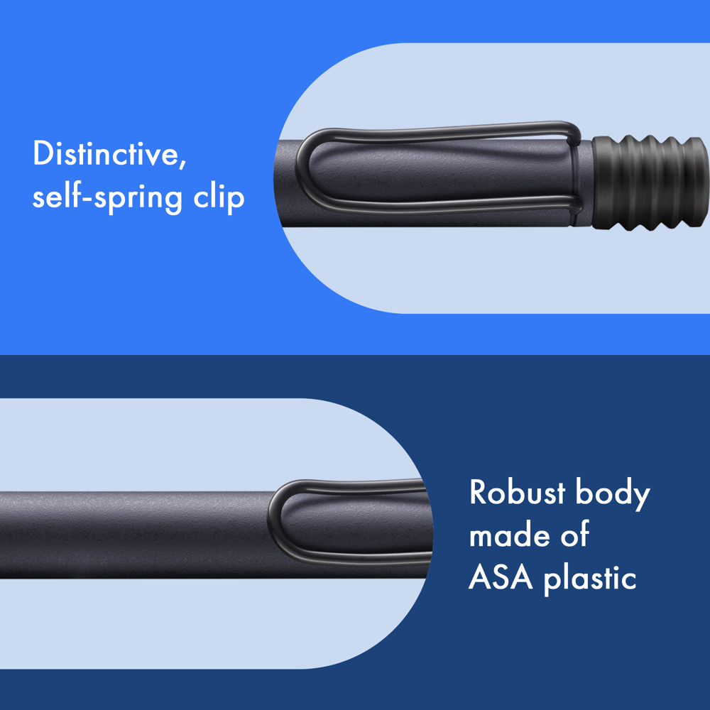 Kugelschreiber LAMY safari steel black