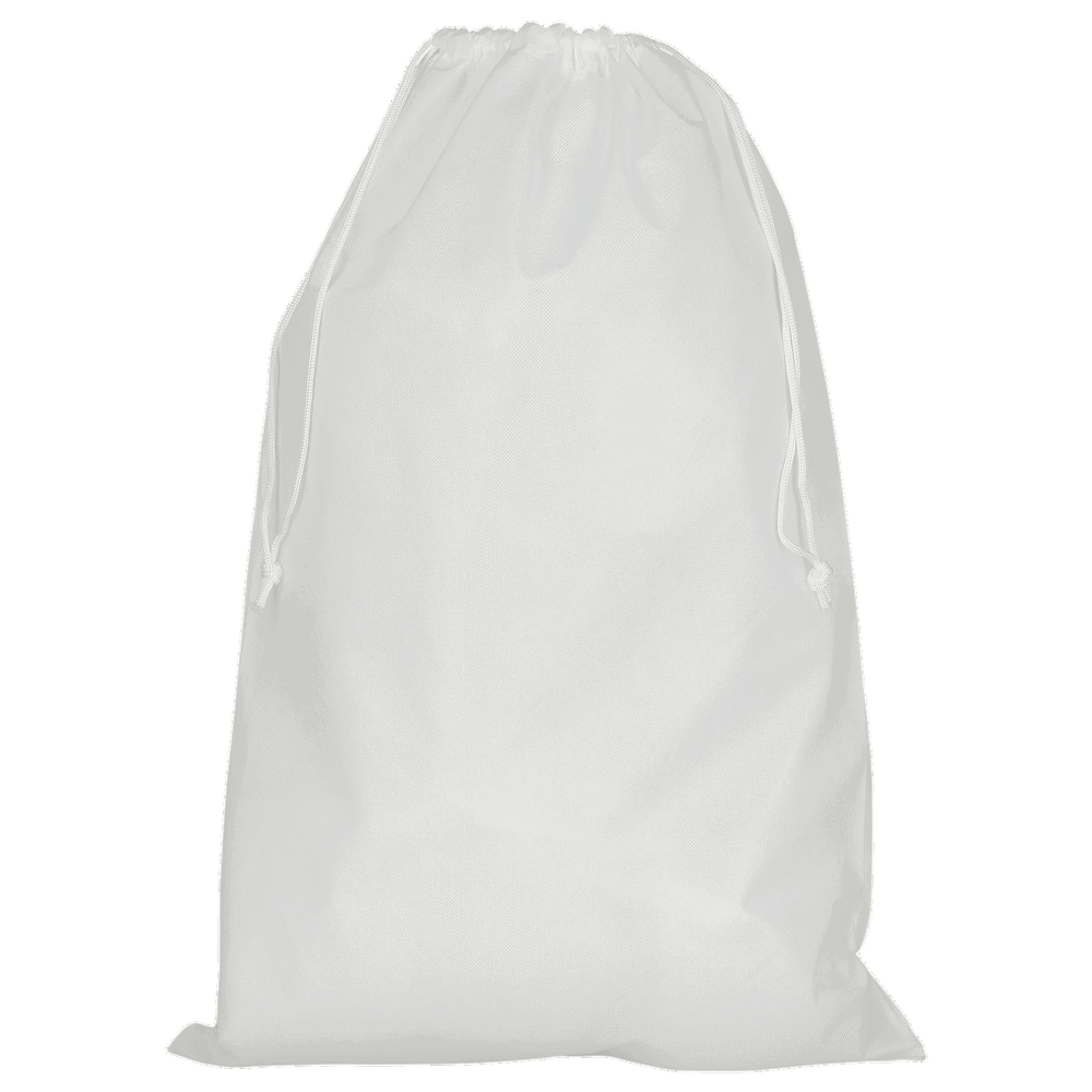 Zuziehbeutel aus Polypropylen, 50 x 75 cm - weiß