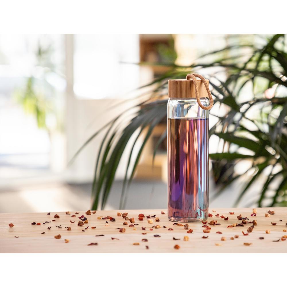 Glasflasche "Bamboo", 0,65 l, colour