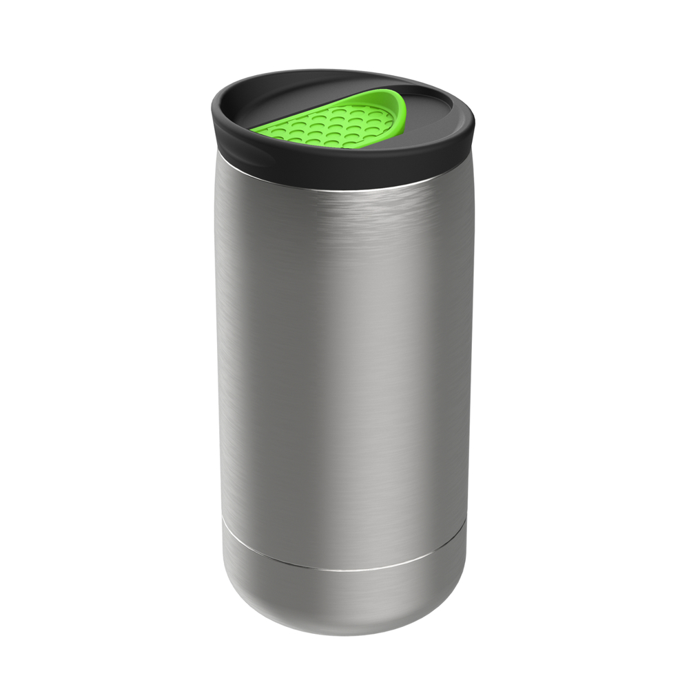 Thermobecher RETUMBLER-myNIZZA - schwarz, silber, hellgrün