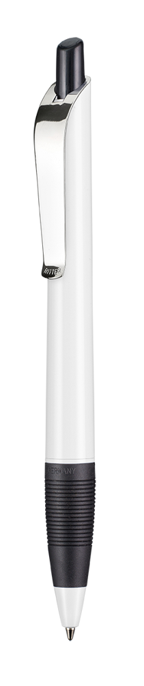 Kugelschreiber BOND SHINY - weiss/schwarz