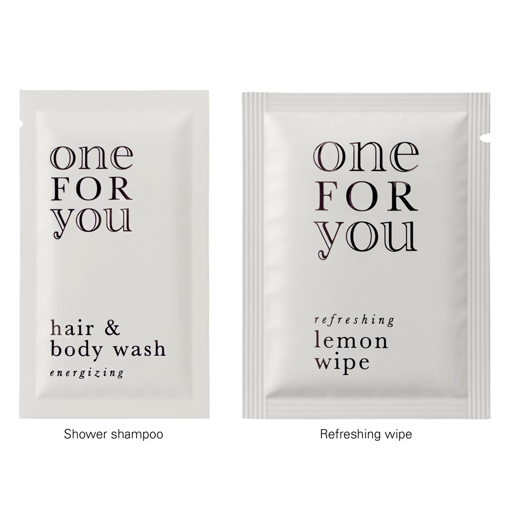 Werbekarte long, Erfrischungstuch