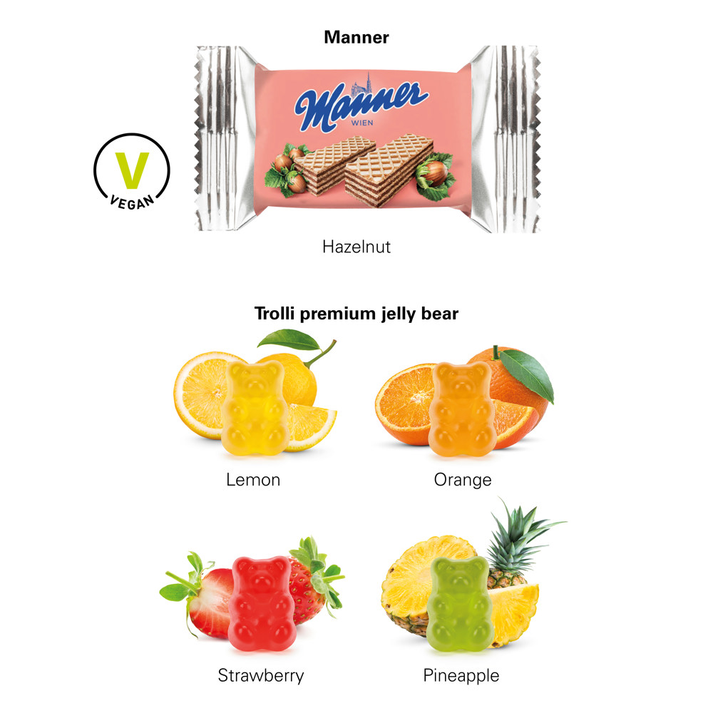 Trikot Box S, Minitüte Trolli Premium Bärchen