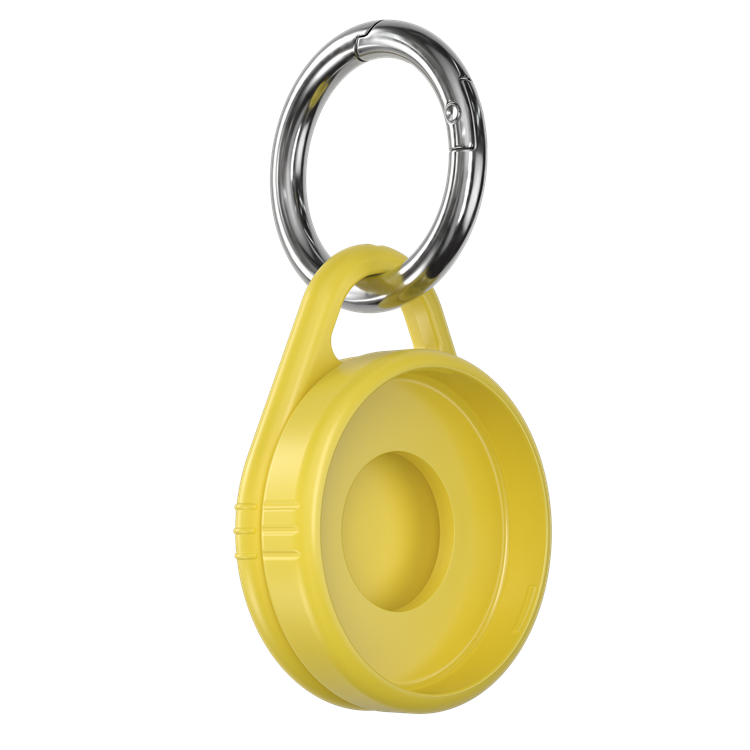 Schlüsselanhänger RITTER-CLICK TRACKING M mit Metall-Karabiner - zitronen-gelb