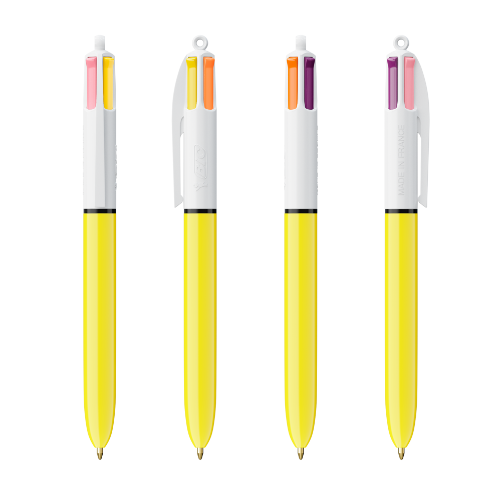 BIC® 4 Colours Sun ballpen + Lanyard