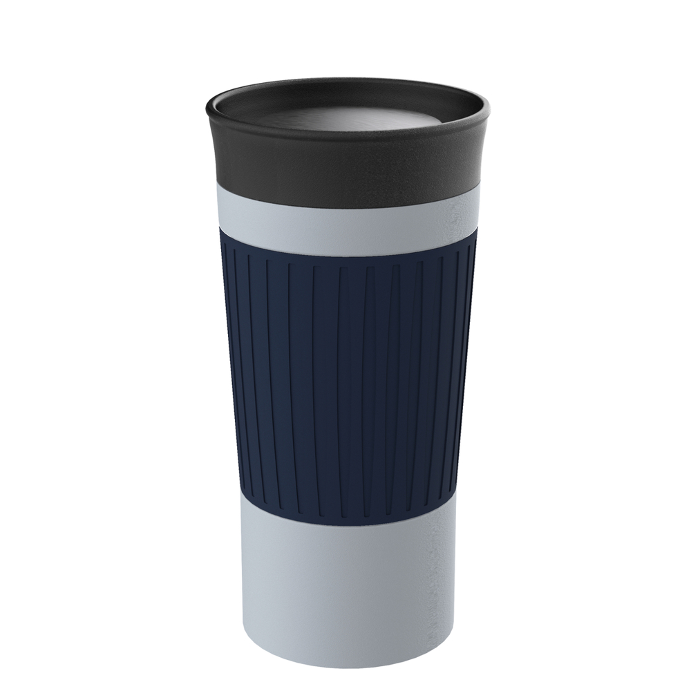 Thermobecher RETUMBLER-myKINGSTON - grau, marineblau