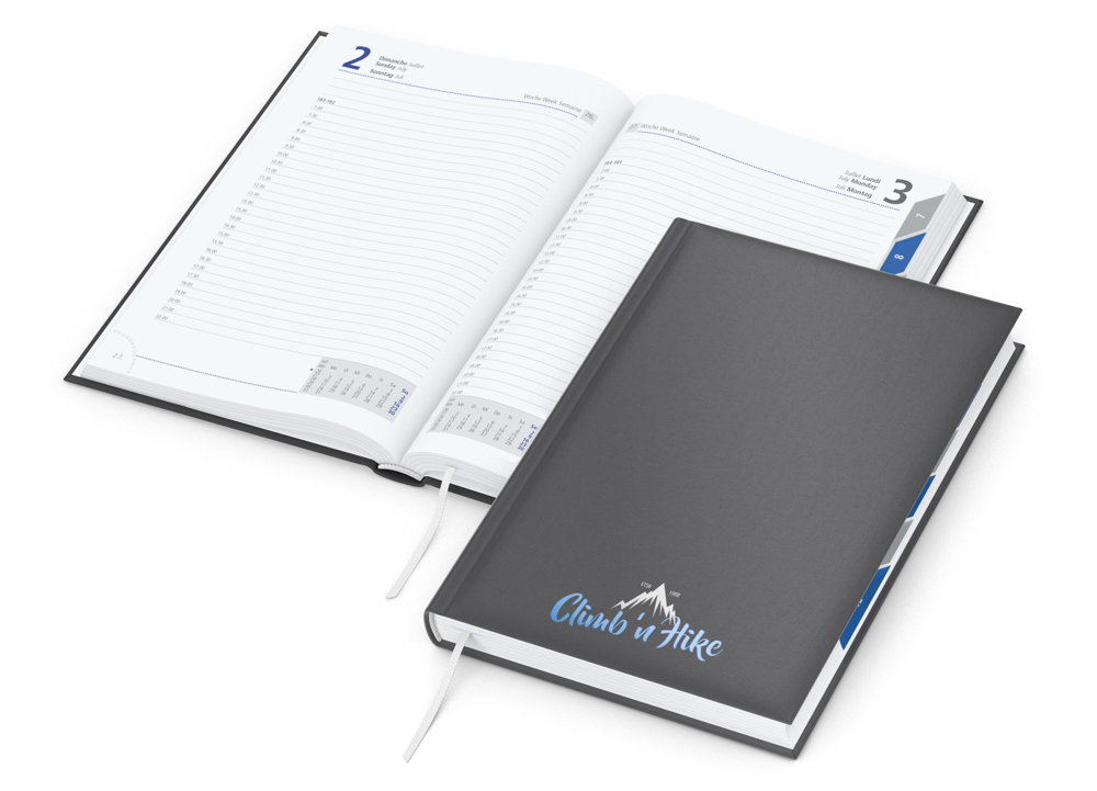 Tageskalender Manager Monatsregister, Siebdruck-Digital