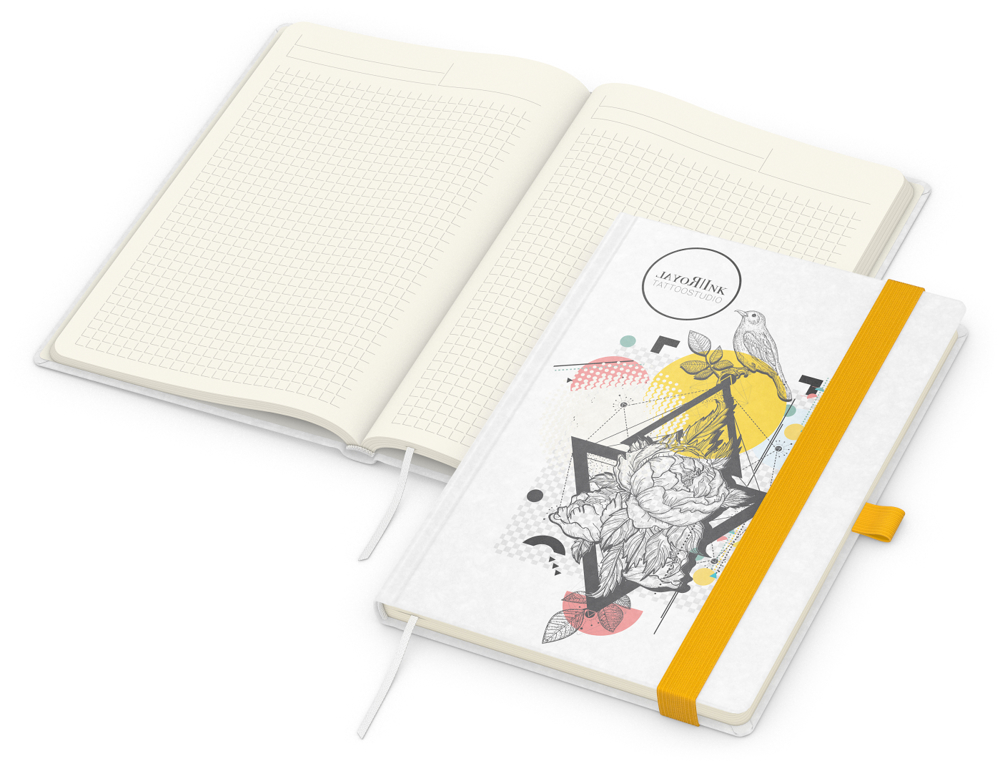 Notizbuch Match-Book Creme Bestseller - gelb