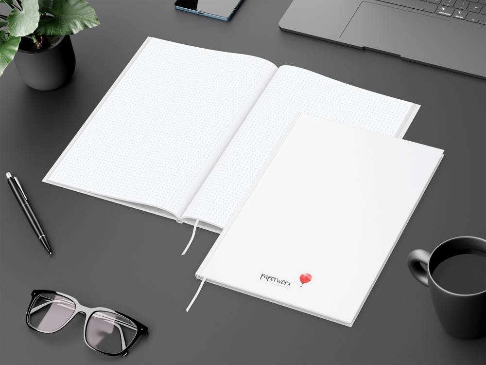 Notizbuch Memo-Book, A4, Punktraster, weiß