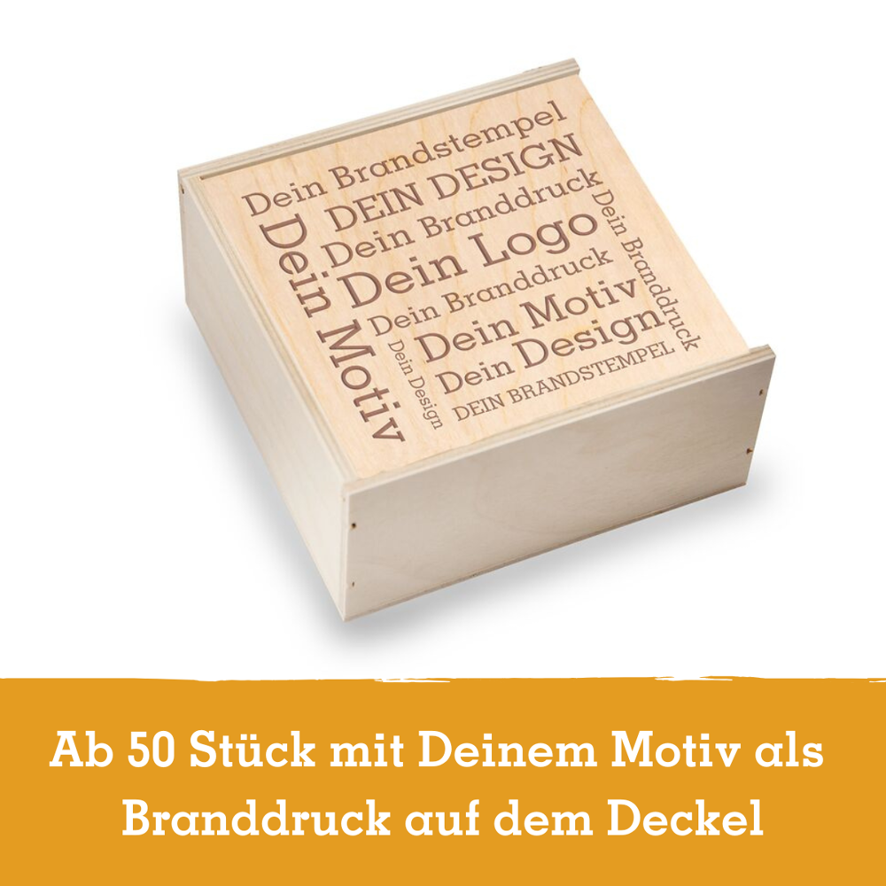 Gourmetkästchen mit 3 Gourmet Gewürzen im Glas