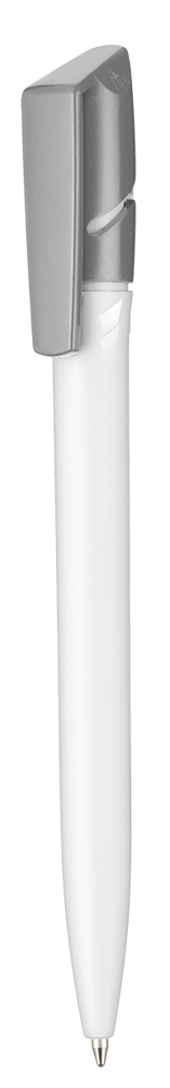 Kugelschreiber TWISTER - weiss/stein-grau