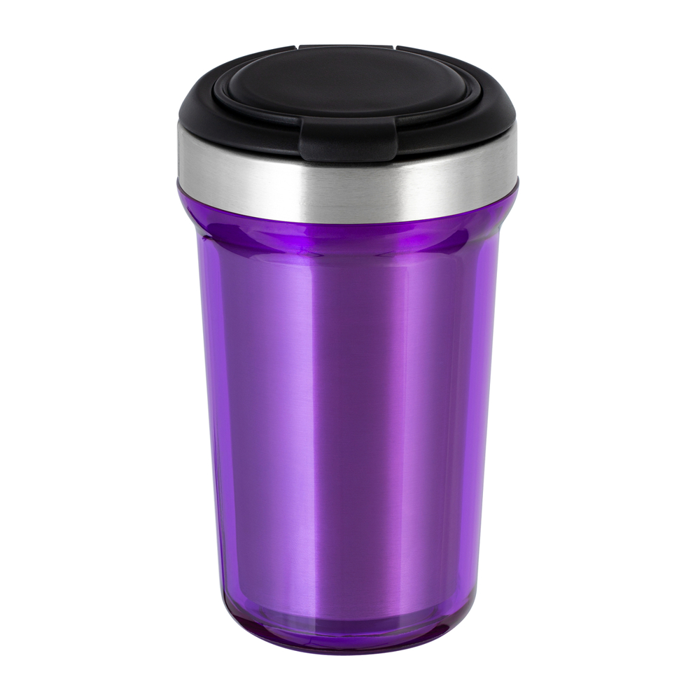 Thermobecher RETUMBLER-myVIVERO - schwarz, silber, lila