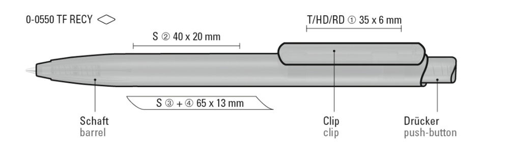 STAGE frozen RECY, anthrazit