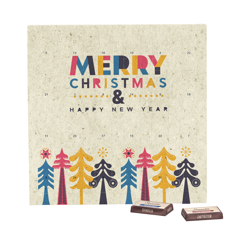 Täfelchen Adventskalender Graspapier, Sarotti Täfelchen