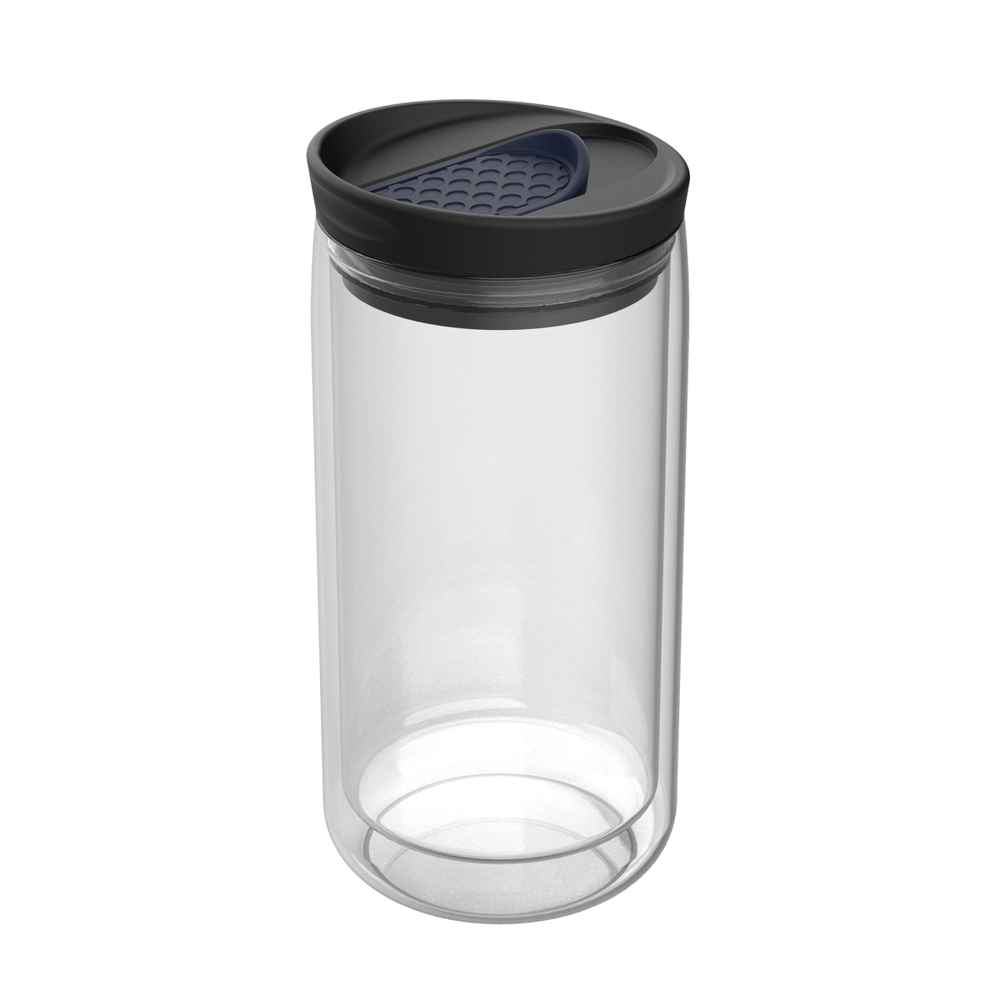 Thermobecher RETUMBLER-myNIZZA - transparent, marineblau