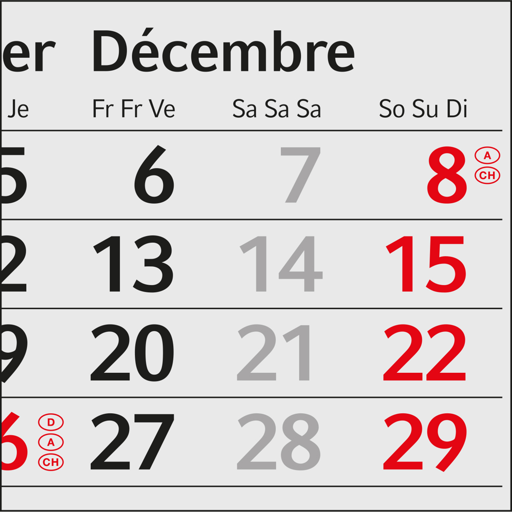 Tischkalender Mini 3