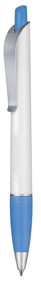 Kugelschreiber BOND - weiss/himmel-blau