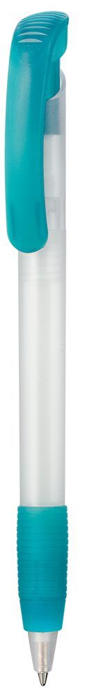Kugelschreiber SOFT CLEAR FROZEN - frost-weiss TR/FR/türkis TR/FR