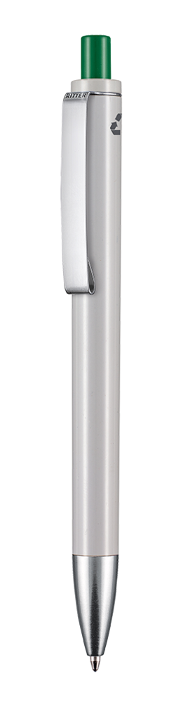 Kugelschreiber EXOS RECYCLED - grau recycled/minze-grün