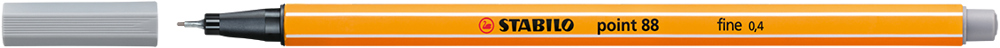 STABILO point 88 Fineliner - mittelgrau