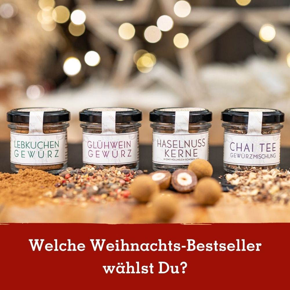 Geschenkkarton mit 2 Weihnachts-Spezialitäten im Glas