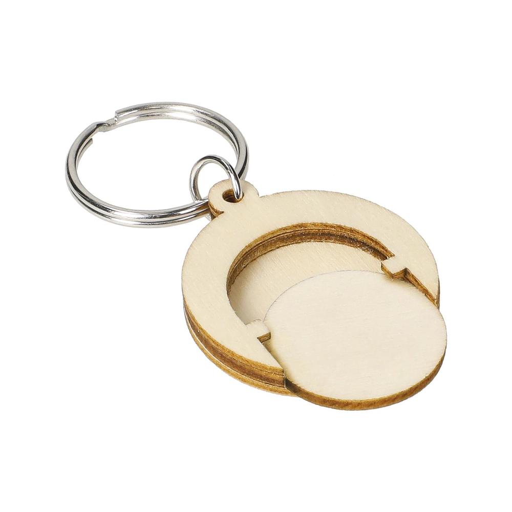 Holzchip-Schlüsselanhänger "Round"