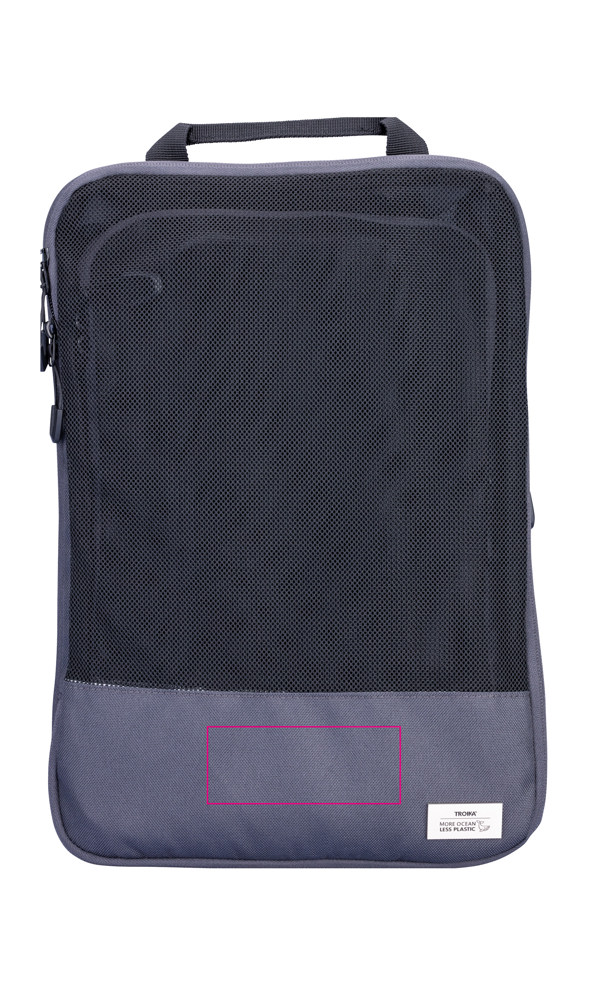 TROIKA Reise-Kompressionstaschen Set BLUE CYCLE PACKING CUBES