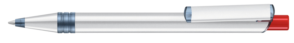 RECYCLED PET PEN ALUMA transparent - rot