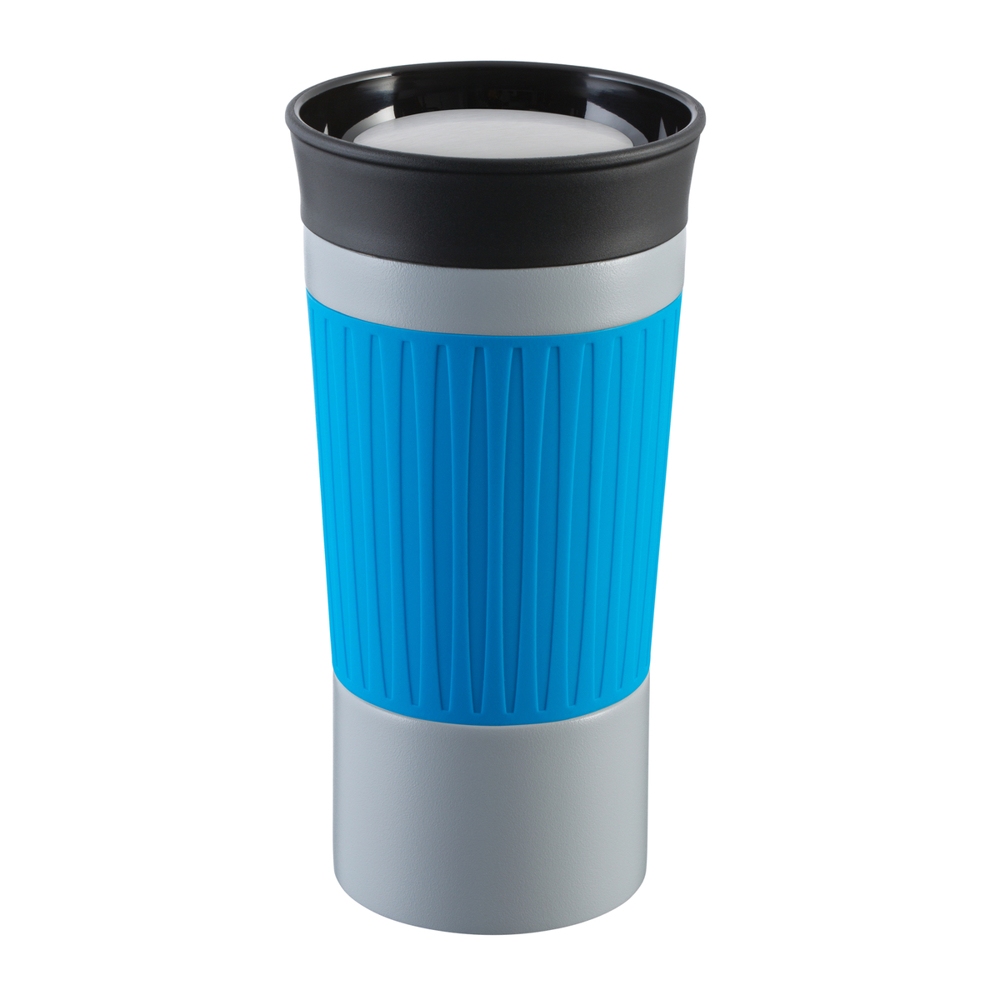 Thermobecher RETUMBLER-myKINGSTON - grau, cyan