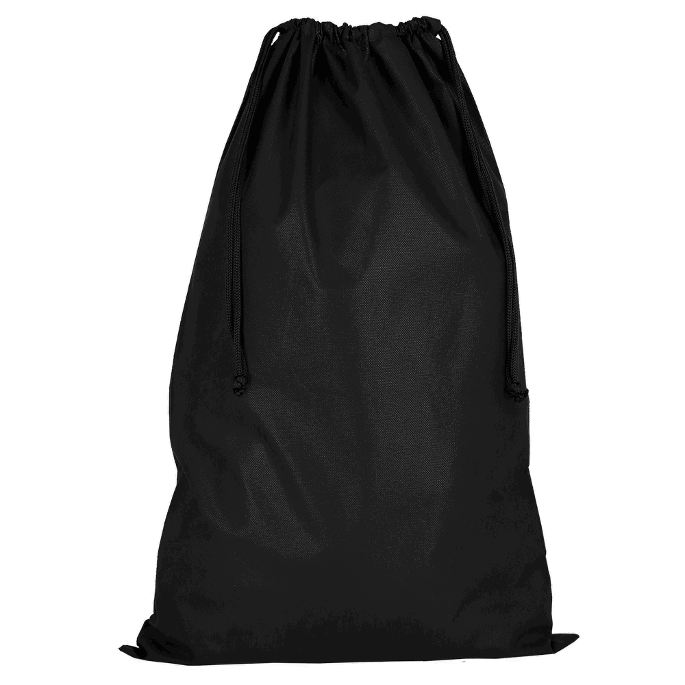 Zuziehbeutel aus Polypropylen, 50 x 75 cm - schwarz