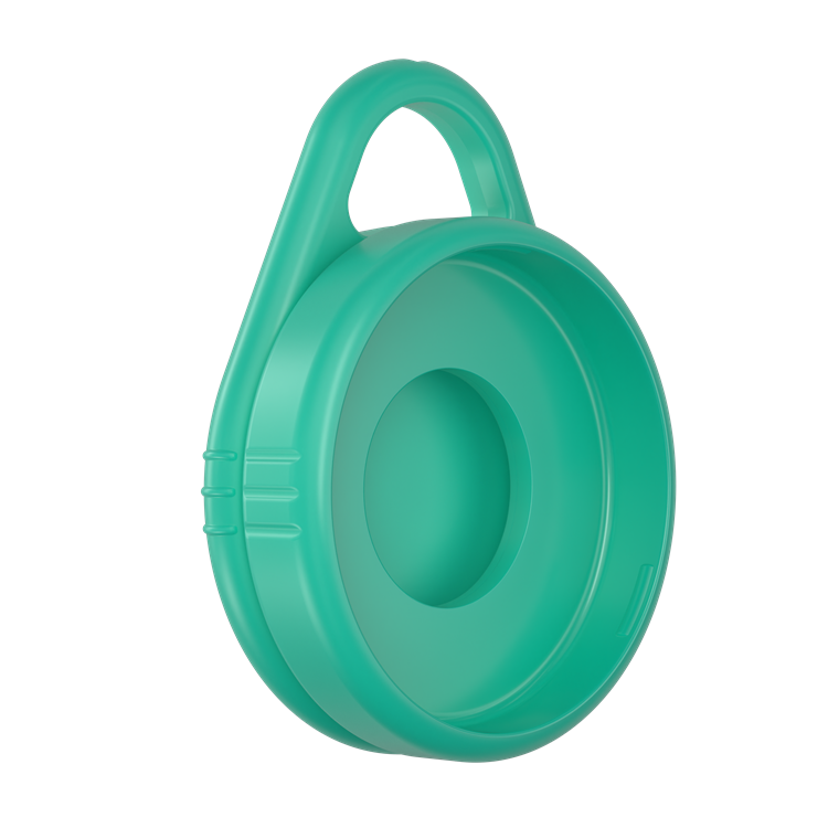 Schlüsselanhänger RITTER-CLICK TRACKING - türkis PMS 3265