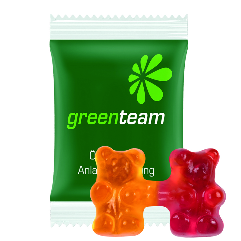 Trolli Team Gummibärchen Premium, Folie kompostierbarer weiß