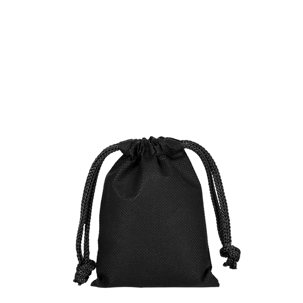 Zuziehbeutel aus Polypropylen, 10 x 14 cm - schwarz