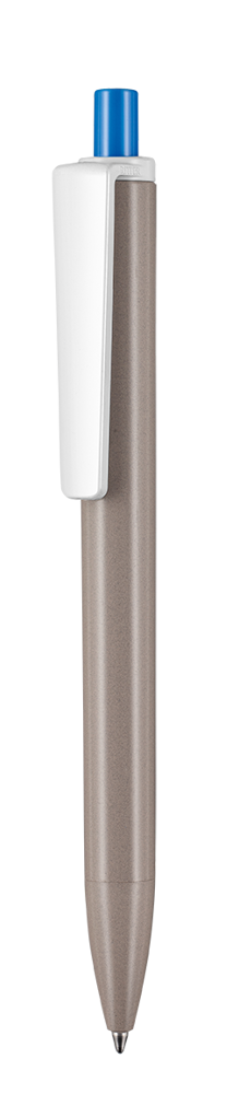 Kugelschreiber ALGO-PEN II - weiß bio (PLA)/blau bio (PLA)