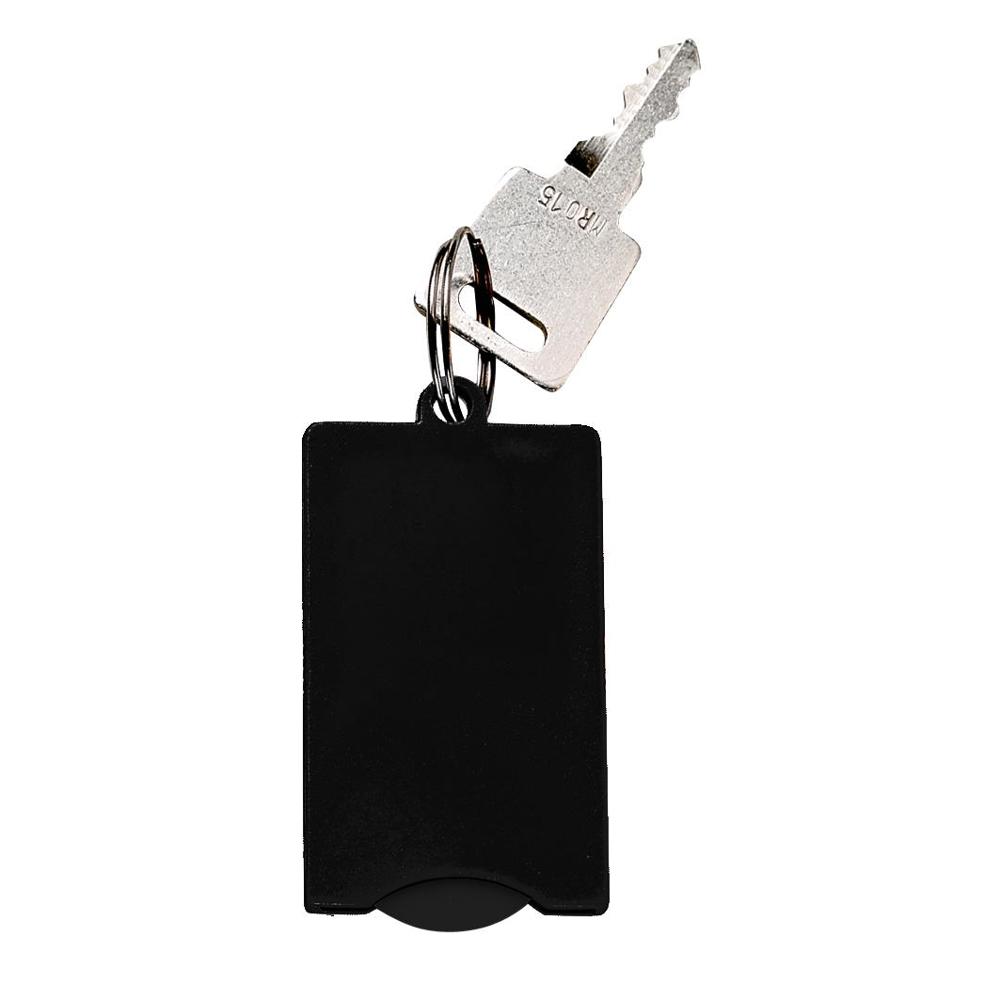Chip-Schlüsselanhänger "Square" - schwarz