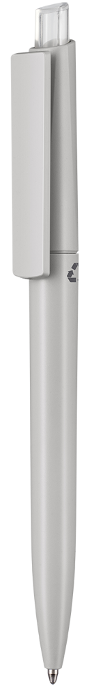 Kugelschreiber CREST RECYCLED - Grey/transp. TR/FR