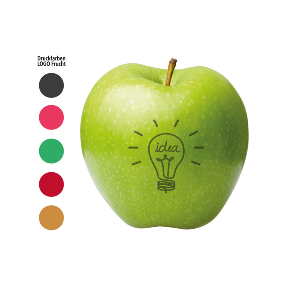 LogoFrucht Apfel "Brainstorming" grün