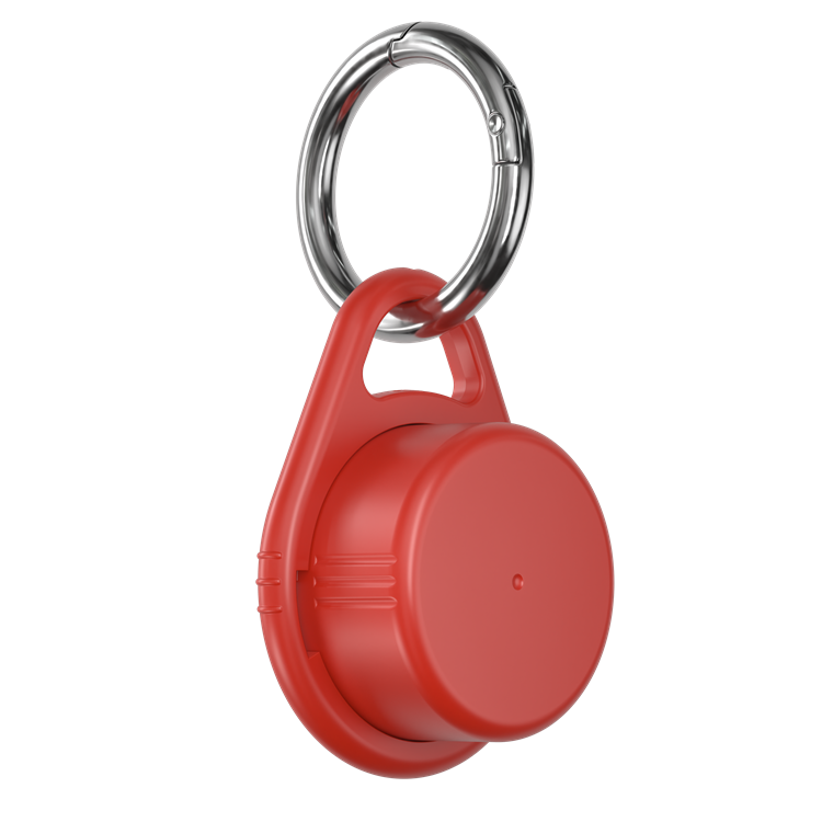 Schlüsselanhänger RITTER-CLICK BOX M mit Metall-Karabiner - signal-rot