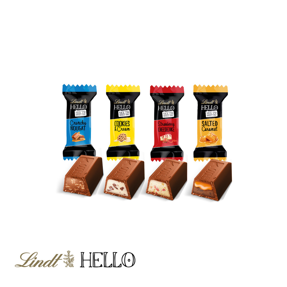Wand-Adventskalender Lindt HELLO, Inlay aus Papier