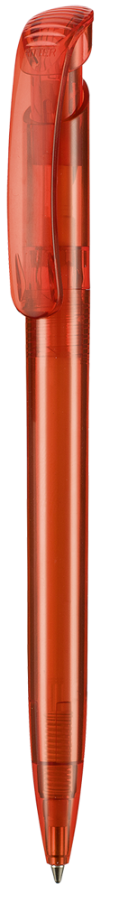 Kugelschreiber CLEAR TRANSPARENT - kirsch-rot TR/FR