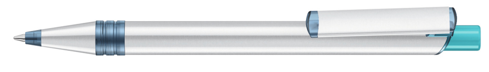 RECYCLED PET PEN ALUMA transparent - petrol