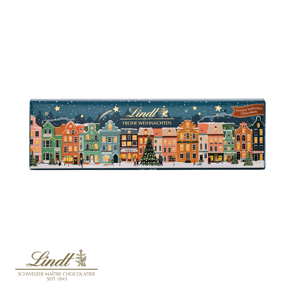 Lindt Schokoladentafel "Frohe Weihnachten", 300 g
