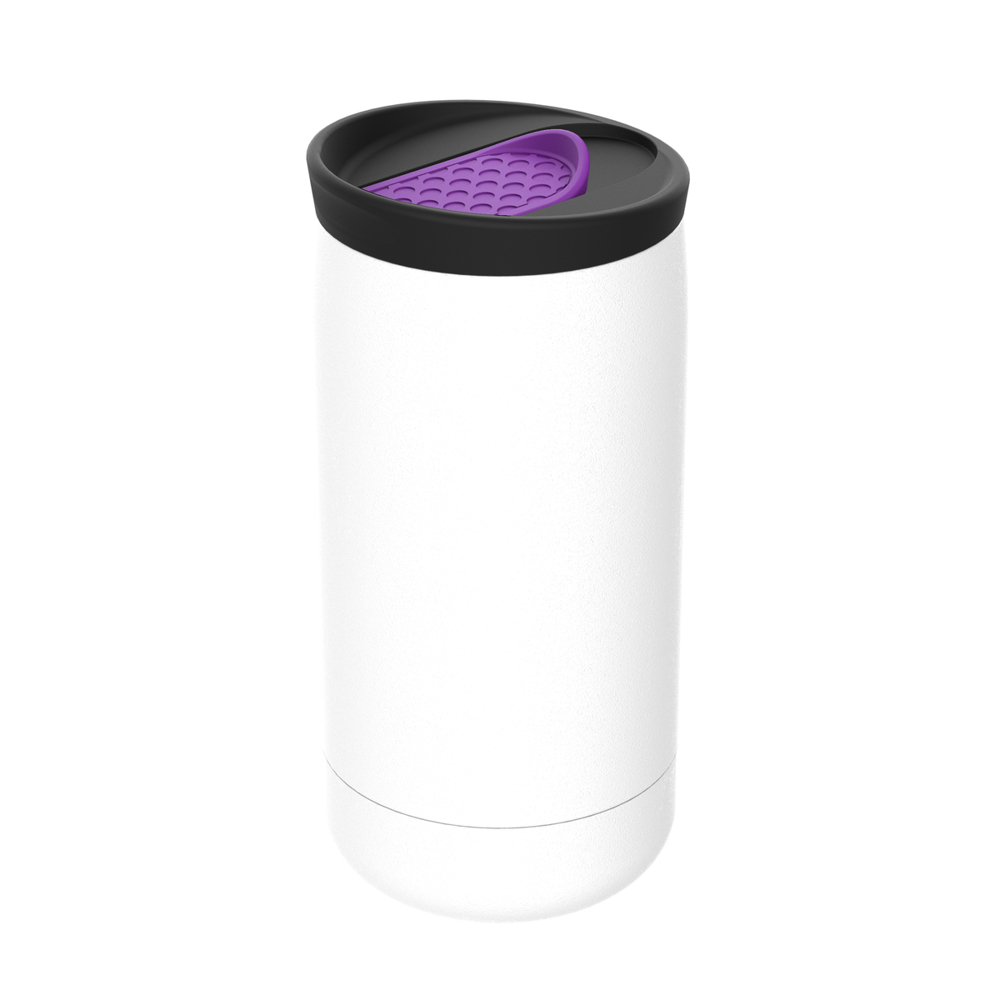 Thermobecher RETUMBLER-myNIZZA - schwarz, weiß, lila