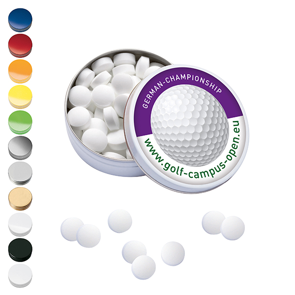 XS-Taschendose mit Pfefferminzpastillen