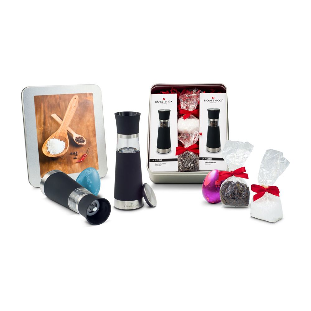 Oster Salz- & Pfeffermühlen Set - in Silberdose