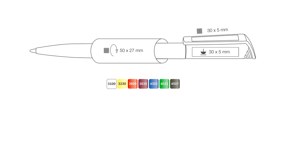 Kugelschreiber FLIP TRANSPARENT