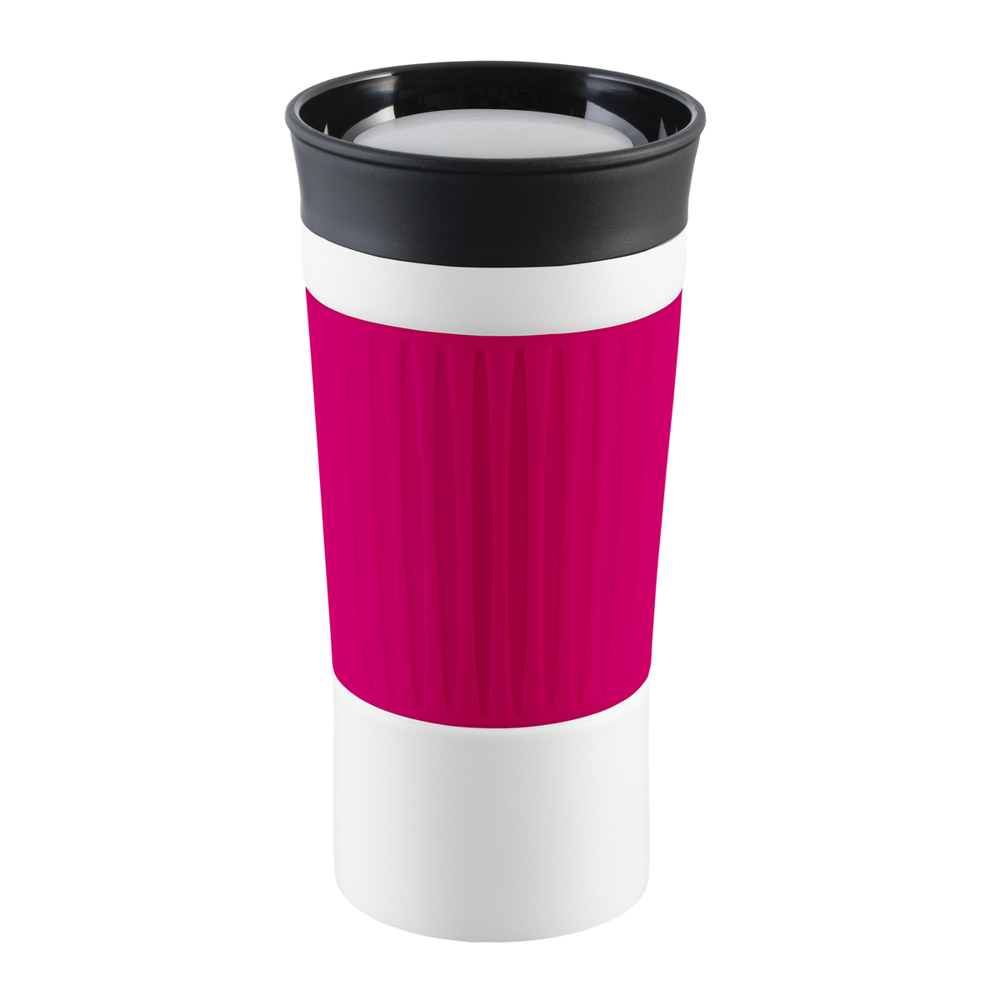 Thermobecher RETUMBLER-myKINGSTON - schwarz, weiß, magenta