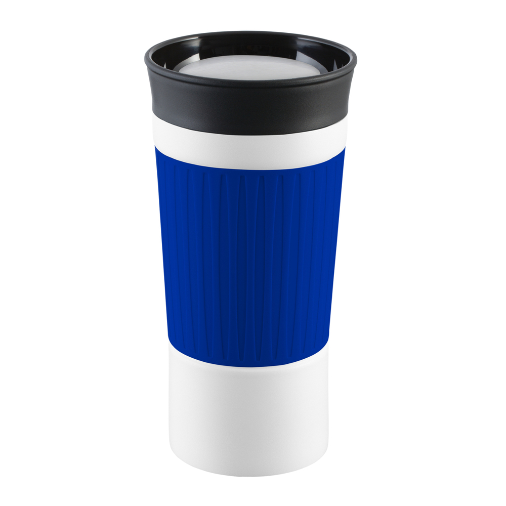 Thermobecher RETUMBLER-myKINGSTON - schwarz, weiß, blau