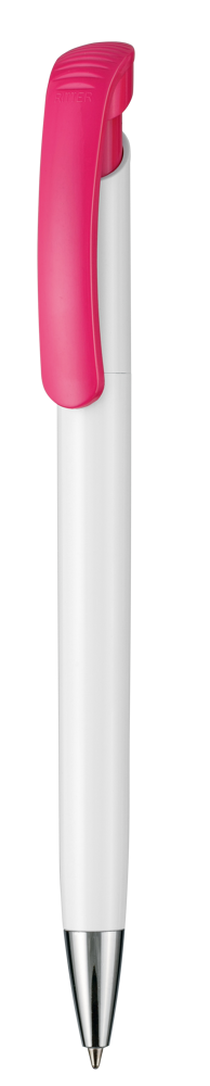 Kugelschreiber BONITA - weiss/fuchsia-pink